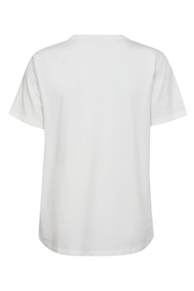 FQSURE TEE 207188 BRIGHT WHITE W. BLACK